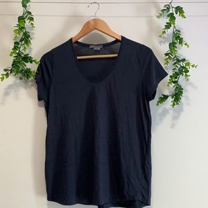 Vince U Neck Flutter Short Sleeve Top